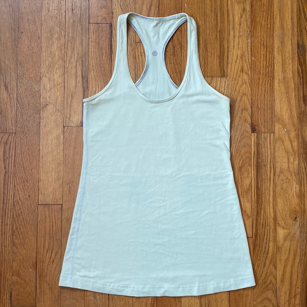 Lululemon Light Green / Yellow Cool Racerback Tank